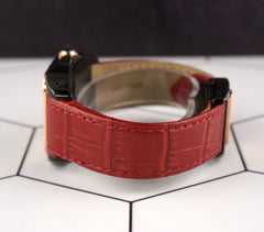 Cartier 33mm Santos 100 PVD Steel Rose Gold Midsize Mens Watch 2878