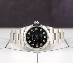 Rolex Oyster Perpetual 31mm Stainless Steel Black Dial Watch 67480