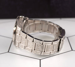 Rolex Oyster Perpetual Datejust 36mm Steel Mens Watch Iced 8ct Diamond 116200