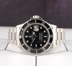 Rolex Submariner Date 40mm Steel Black Dial Mens Watch Oyster 16800