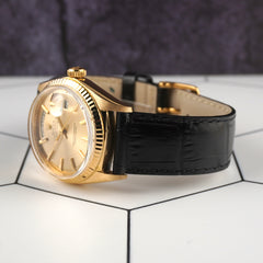 Rolex DAY-DATE 36mm 18K Yellow Gold President Champagne Dial Men's Watch 1803