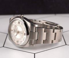 Rolex Oyster Perpetual 36mm Concentric Dial Steel Mens Watch 116000