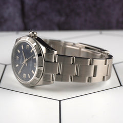 Rolex Oyster Perpetual Midsize 31mm Blue Dial Steel Ladies Watch 177210