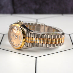 Rolex Datejust Tridor 26mm Anniversary Gold Dial Ladies Watch 69179
