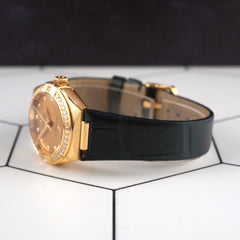 Omega 29mm Constellation 18K Yellow Gold Diamond Dial Watch 131.58.29.20.58.001