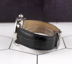 Cartier 40mm Rotonde Chronograph Silver Dial Automatic Steel Men's Watch 3770