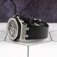 Audemars Piguet Royal Oak 37mm Offshore Chronograph Black Dial Watch 26048SK