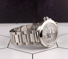 Cartier 41mm Pasha de Cartier Skeleton Stainless Steel Automatic Mens Watch 4282