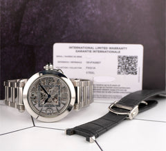 Cartier 41mm Pasha de Cartier Skeleton Stainless Steel Automatic Mens Watch 4282