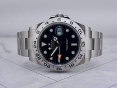 Rolex Explorer II Oyster 42mm Stainless Steel Black Dial Men's Watch 226570