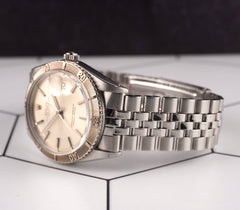 Rolex 36mm Datejust Mens Stainless Steel Watch Jubilee Band Silver Dial 1625