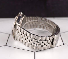 Rolex 36mm Datejust Mens Stainless Steel Watch Jubilee Band Silver Dial 1625