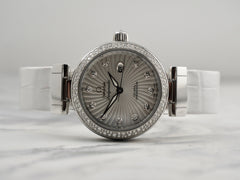 Omega 34mm De Ville Ladymatic Diamond Bezel MOP Dial Women's Watch