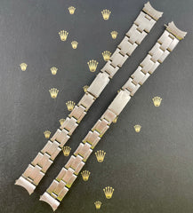 Rolex 13mm Ladies Stainless Steel Crown Oyster Riveted 7204 Band "66" Ends 6917