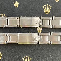 Rolex 13mm Ladies Stainless Steel Crown Oyster Riveted 7204 Band "66" Ends 6917