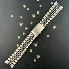Rolex Datejust 1967 20mm Men's Jubilee Bracelet Steel Crown Band Ref 1601
