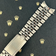 Rolex Datejust 1967 20mm Men's Jubilee Bracelet Steel Crown Band Ref 1601