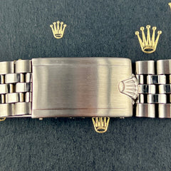 Rolex Datejust 1967 20mm Men's Jubilee Bracelet Steel Crown Band Ref 1601