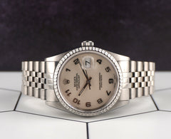 Rolex 36mm Datejust Anniversary Dial Jubilee Bracelet Steel Men's Watch 16220