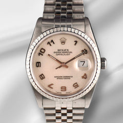 Rolex 36mm Datejust Anniversary Dial Jubilee Bracelet Steel Men's Watch 16220