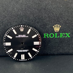Rolex 41mm Oyster Perpetual Men's Steel Black Dial White Stick Ref: 124300