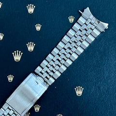 Rolex Datejust 1966 20mm Men's Jubilee Bracelet Steel Crown Band Ref 1601