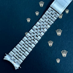 Rolex Datejust 1966 20mm Men's Jubilee Bracelet Steel Crown Band Ref 1601