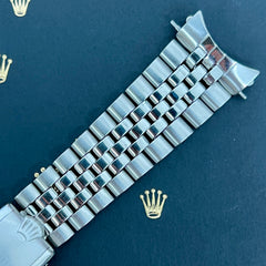 Rolex Datejust 1964 20mm Jubilee Bracelet Steel Crown Band 55 Ends Ref 1601