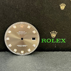 Rolex DateJust 2 II Men’s 41mm FACTORY Diamond Grey Rhodium Dial Ref: 116334
