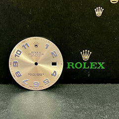 Rolex Datejust II Men's 41mm Steel Silver Dial Blue Arabic Oyster Ref: 116334