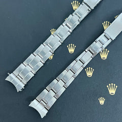 Rolex 13mm Stainless Steel Oyster Flat/Rivet 7834/7204 Band "366/66" Ends 6917