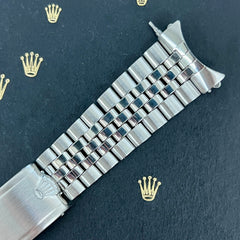 Rolex Datejust 1968 20mm Men's Jubilee Bracelet Steel Crown Band Ref 1601