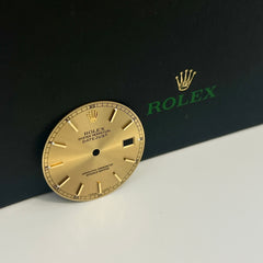 Rolex Datejust Men's 36mm Gold Dial Gold Stick Oyster Jubilee 16233