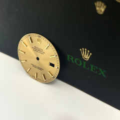 Rolex Datejust Men's 36mm Gold Dial Gold Stick Oyster Jubilee 16233