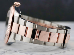 Rolex Datejust 41mm Steel Rose Gold Brown Dial Mens Watch 126331