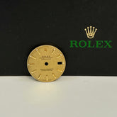Rolex Datejust Ladies 26mm Yellow Gold Linen Stick Dial Oyster Jubilee Ref 69173