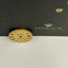Rolex Datejust Ladies 26mm Yellow Gold Linen Stick Dial Oyster Jubilee Ref 69173