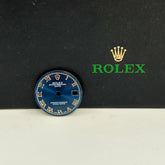 Rolex Oyster Perpetual Date Ladies 26mm Blue Dial Silver Roman Jubilee 69174