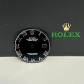 Rolex Datejust 36mm Mens Black Dial Silver Roman Oyster Jubilee 116234
