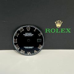 Rolex Datejust 36mm Mens Black Dial Silver Roman Oyster Jubilee 116234