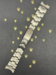 Rolex 1965 Date Men's Oyster Rivet 19mm Steel Band "57" Ends Ref: 6694