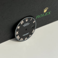 Rolex Datejust 36mm Mens Black Dial Silver Roman Oyster Jubilee 116234