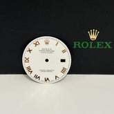 Rolex Datejust Men's 36mm Two Tone White Dial Gold Roman Numerals 16233