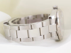 Rolex Datejust 31mm Steel & 18K RG Oyster Diamond Bezel White MOP Dial 178344