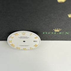 Rolex Datejust Men's 36mm Two Tone White Dial Gold Roman Numerals 16233