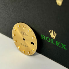 Rolex Datejust Mens 36mm FACTORY Gold Diamond Dial Jubilee Oyster 16013 16233