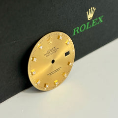 Rolex Datejust Mens 36mm FACTORY Gold Diamond Dial Jubilee Oyster 16013 16233