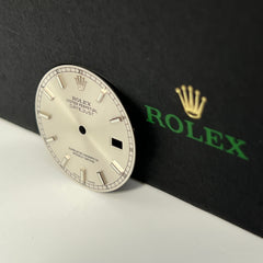 Rolex Mens Datejust 36mm Silver Dial Silver Stick Jubilee Ref 116234