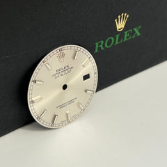 Rolex Mens Datejust 36mm Silver Dial Silver Stick Jubilee Ref 116234