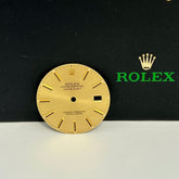Rolex Datejust Mens 36mm Champagne Jubilee Oyster Gold Stick Dial 16013 16233